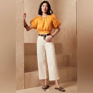 Banana Republic high rise cropped Jean